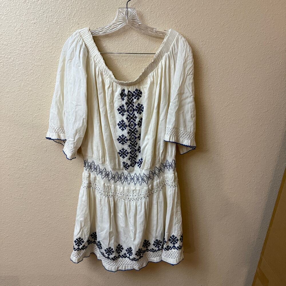 Tularosa Marietta off the shoulder mini dress L festival concert boho gypsy